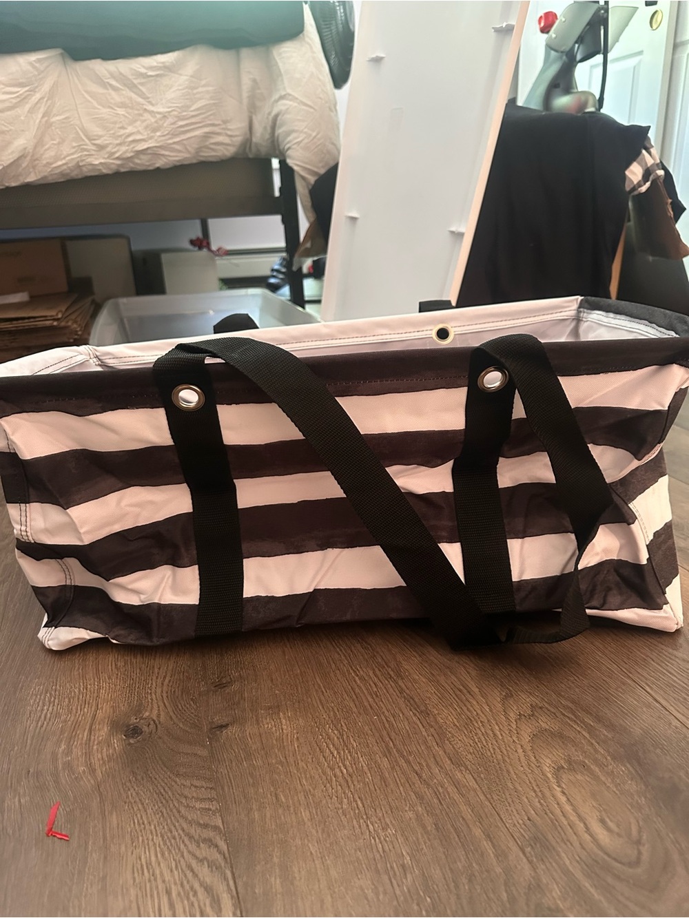 thirty-one Black and White Striped Tote